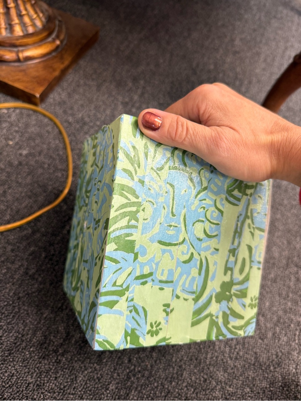 Handmade Lilly Pulitzer inspired tissue box